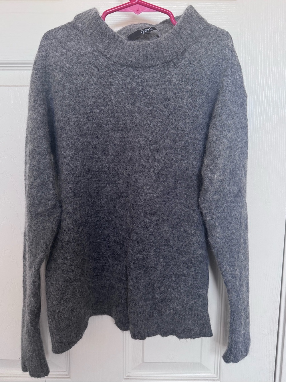 Quince Baby Alpaca-Wool Diamond Stitch Crew